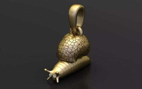 SNAIL INSECT PENDANT 3D PRINTABLE MODEL