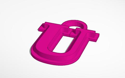 LLAVERO LETRA U ( LETTER U KEYCHAIN )
