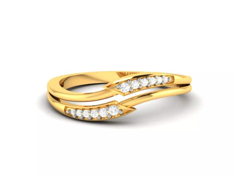Women Solitaire Ring 3dm stl Render Detail
