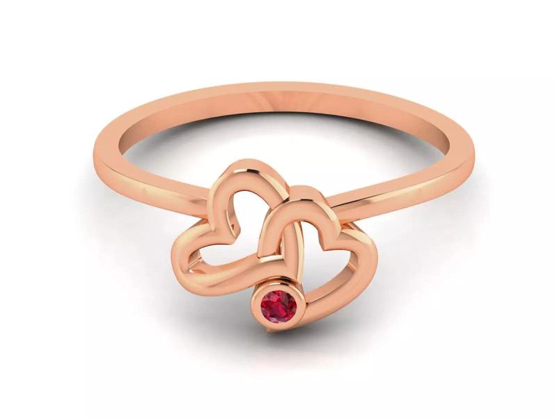Ultra light wt minimalist Women Ring 3dm renders detail