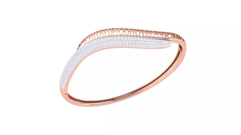 Ultra Vision Mesh Wire Women Light wt Diamond Bracelet 3dm