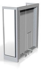 TALL WAREHOUSE Front door entrance (brick version) with inset track 1/87 scale