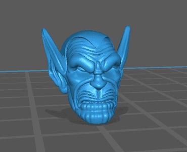 1/12 gi joe classified, marvel legends style head..super skrull soldier