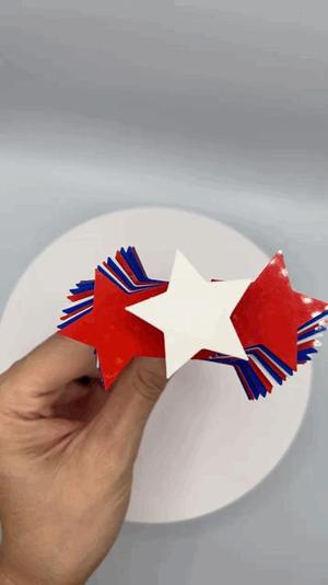 Red White and Blue Star Flip Flap Fidget