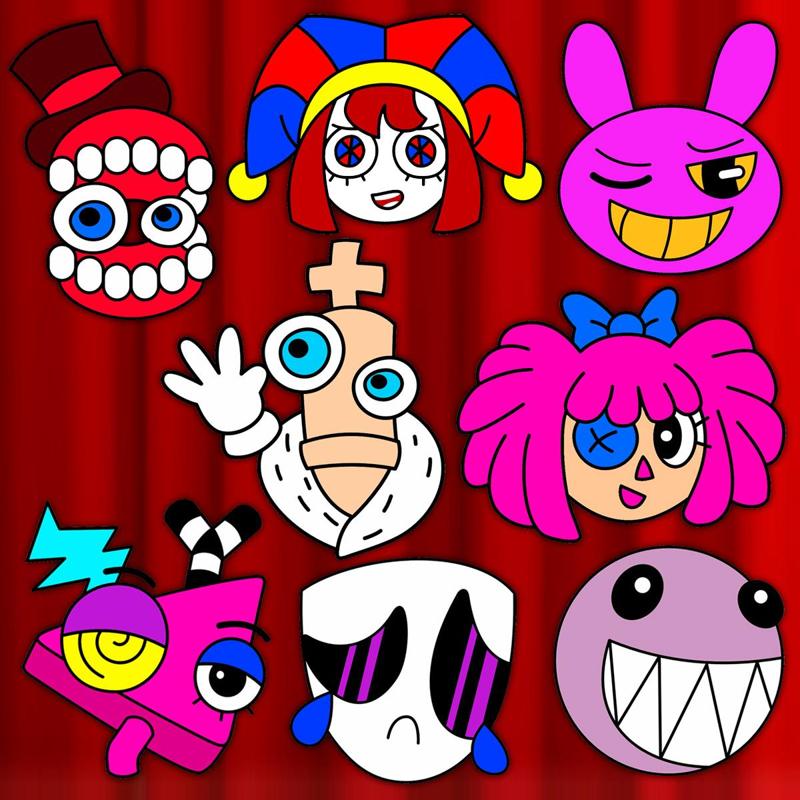 8 CUTTERS OF THE AMAZING DIGITAL CIRCUS