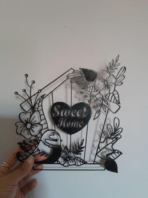 SWEET HOME BIRD BIRD BIRD MINIMALIST PAINTING