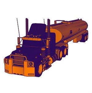 Mack RS700 tanker truck