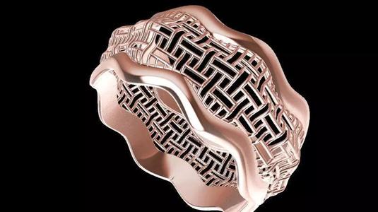 wavy jali ring stl verified
