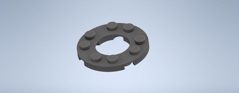 Plate 4x4 with hole