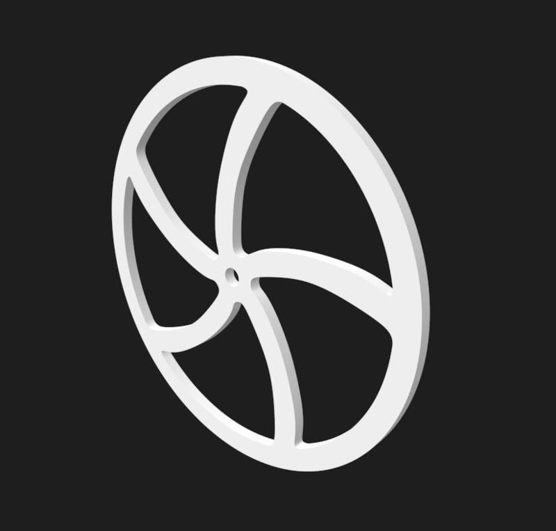 Fir 5 Spoke Wheel - BRELOK KEY CHAIN RING KEYRING KEYCHAIN