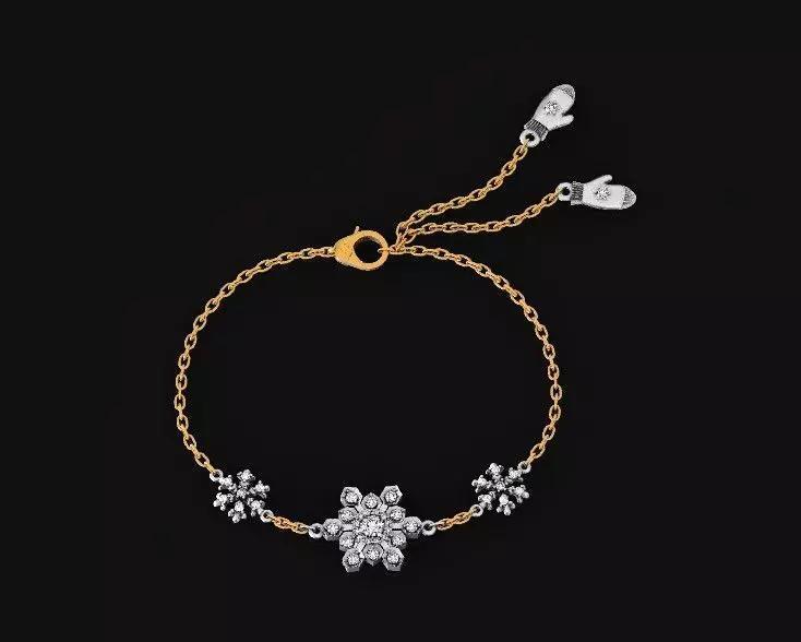 bracelet with snowflakes and mittens 675