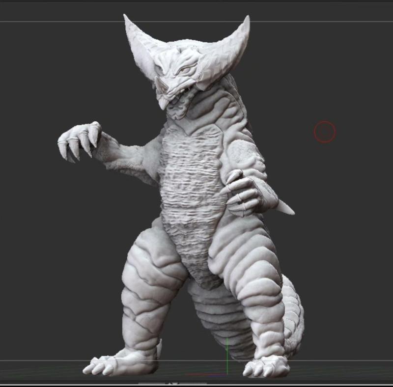 Exquisite 3D Model Drawings of Ultraman's Gomora - Perfect for 3D Printing