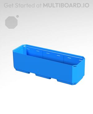 3x1x0.75 - Simple Walls - Universal Click-In Multibin Shell Extension