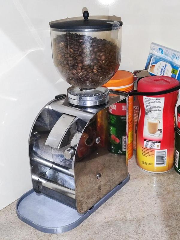 Isomac Coffee Grinder base and grinds catcher