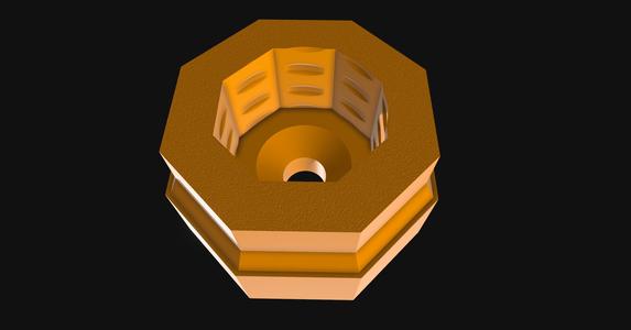 Multiboard Smooth 8mm Offset Wall Mount.stl