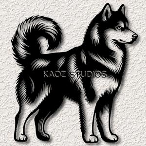 husky wall decor snow dog wall art animal decoration