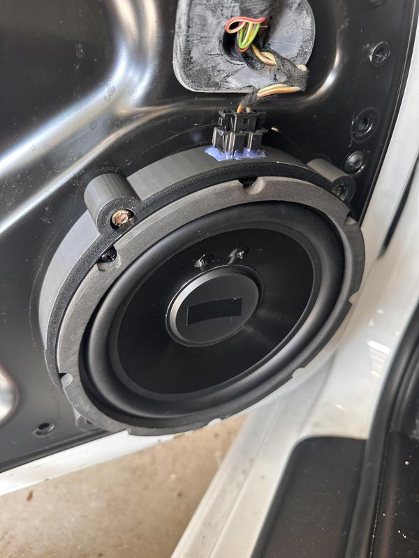 Porsche 997 Front Door 8" Speaker Ring Adapter
