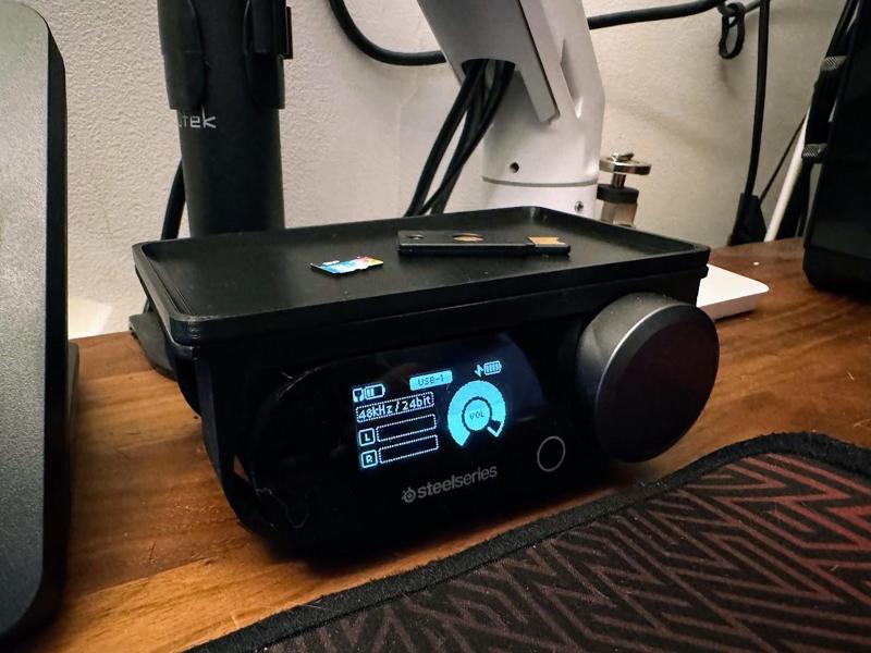 Top for Steel Series Arctis Nova Pro Wireless Under-Desk Mount