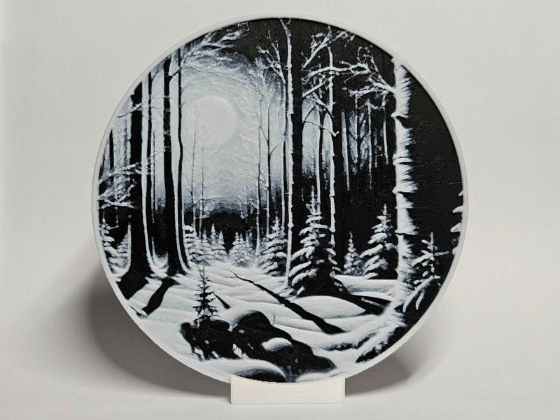 Moonlit Winter Forest - Coaster