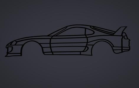 Toyota Supra MKIV silhouette