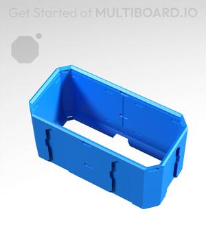 2x1x1 - Topped Multipoint Rail - Universal Click-In Multibin Shell Extension