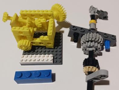 Nano Micro TECHNIC Lego Bricks - Gearing Parts - including N20 Motor
