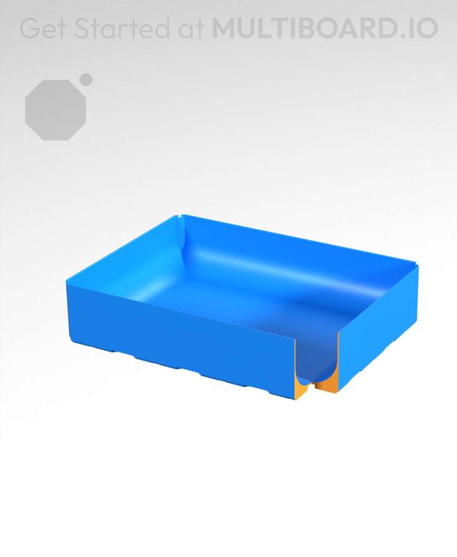4x3x1 - Full Curved Bin - Multibin Insert