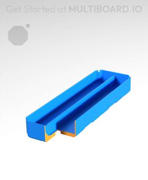 1x3x0.5 - Curved - Double Divided Bin - Multibin Insert