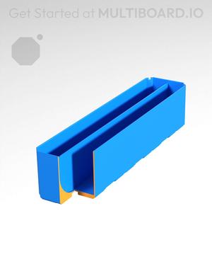 1x4x1 - Curved - Double Divided Bin - Multibin Insert