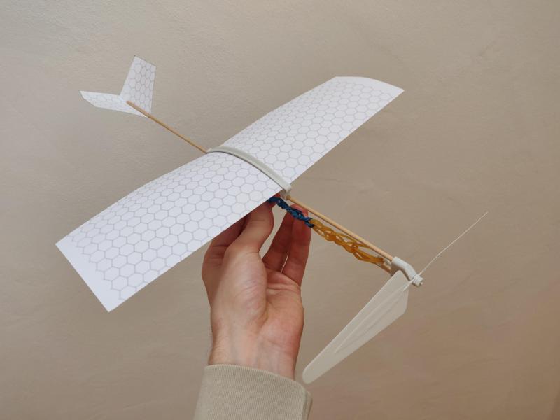 Small Rubber Band Powered Plane