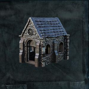 crypt and cemetery wall