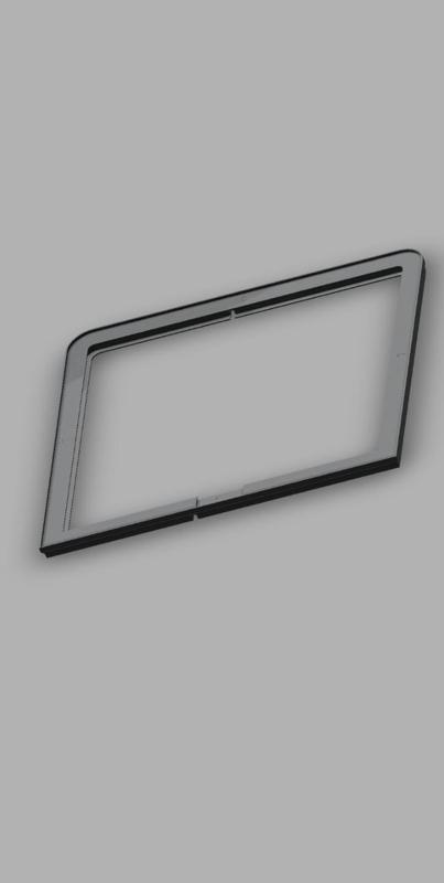 LED Riser for X1C & P1S with cable duct for led and support xtouch display 