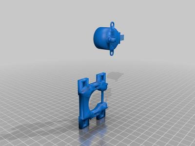Motor holder for stepper motor 28BYJ-48 (sunken montage)