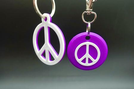 Peace Sign Keychains