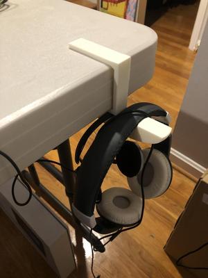 Head-Set holder for Costco folding table