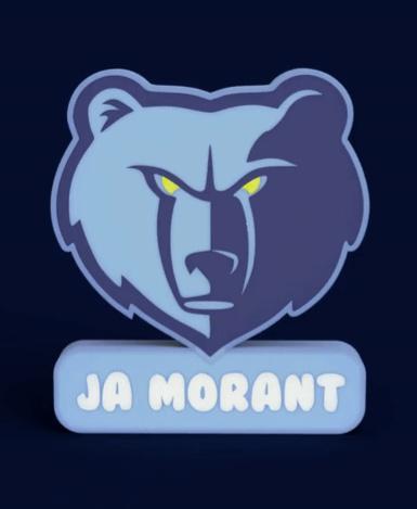 Memphis Grizzlies Sign - LED Strip Compatible