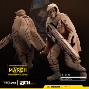 Cyberpunk - Helen pose 2 - Nomads tribe