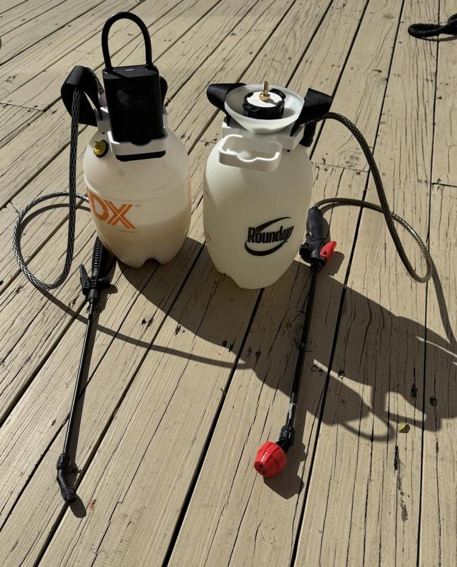 Electric Garden Pump Sprayer Conversion with Detachable Cordless Air Compressor