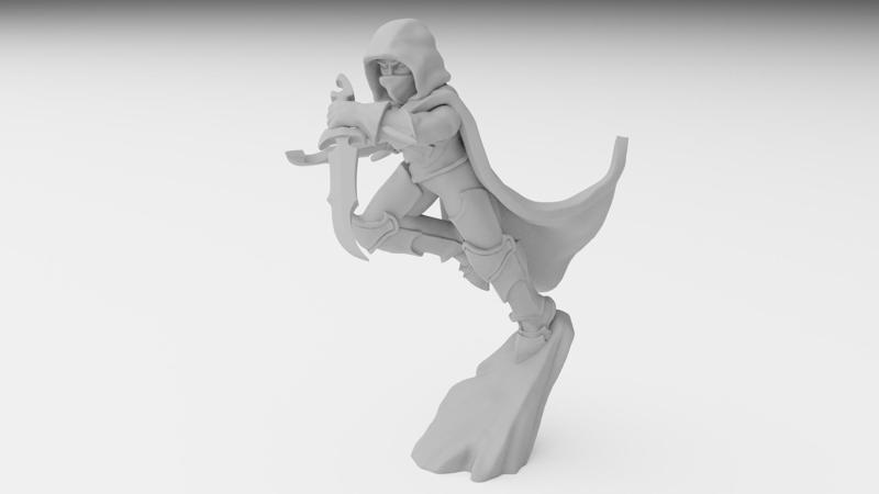 Dark Elf Assassin Miniature(32mm)