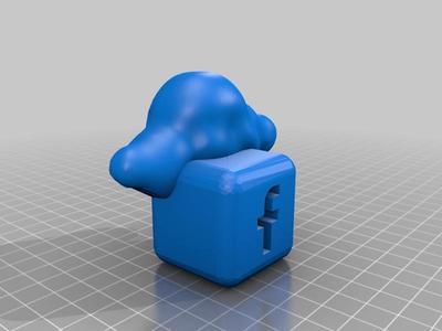 green kaiser-doppeladler cloud an facebook cube