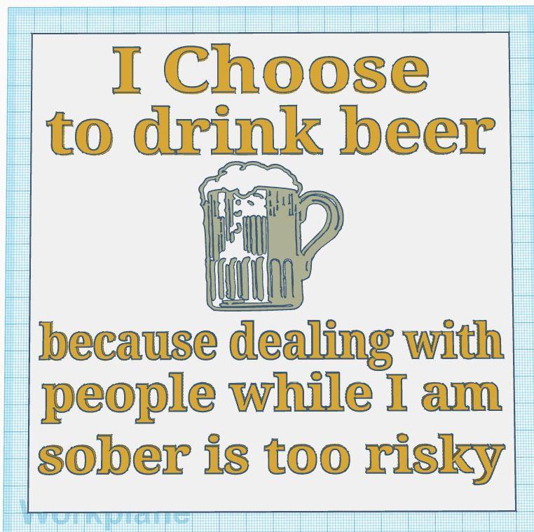Sober People & Beer Sign