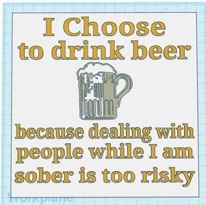 Sober People & Beer Sign