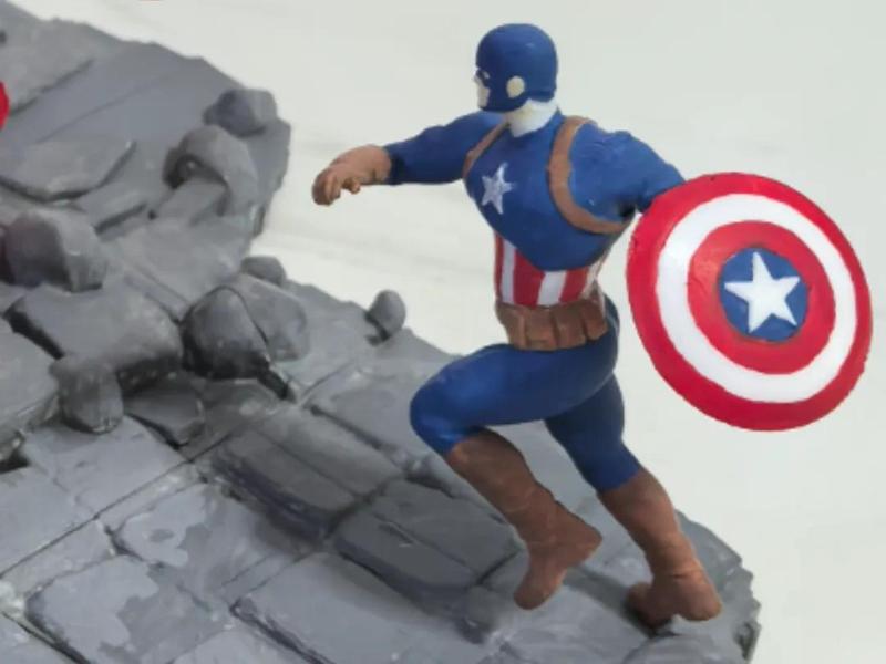 Avengers Civil War Scene - Captain America