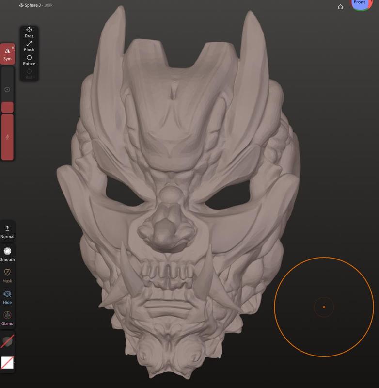 Futuristic ONI mask 