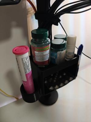Monitor stand storage box