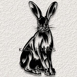 desert hare wall art jackrabbit wall decor bunny easter decoration