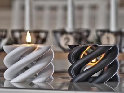 Swirl tealight candle holder (2 Versions)