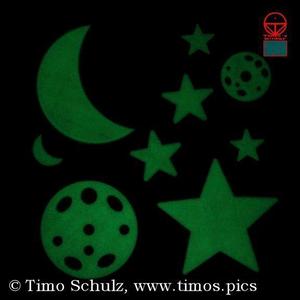 Mond und Sterne Set für nachtleuchtendes Filament