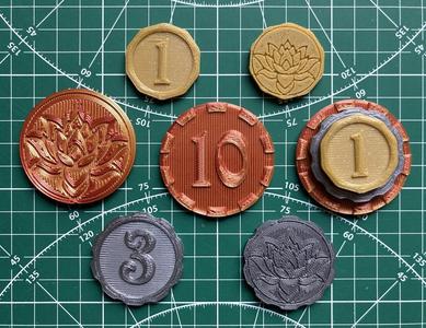 Huge toy coins (2-sided)
