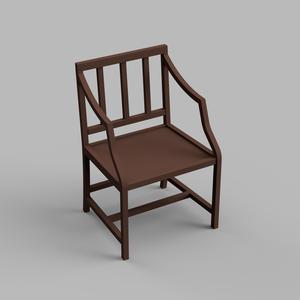 1/12 Scale Miniature Chair STL